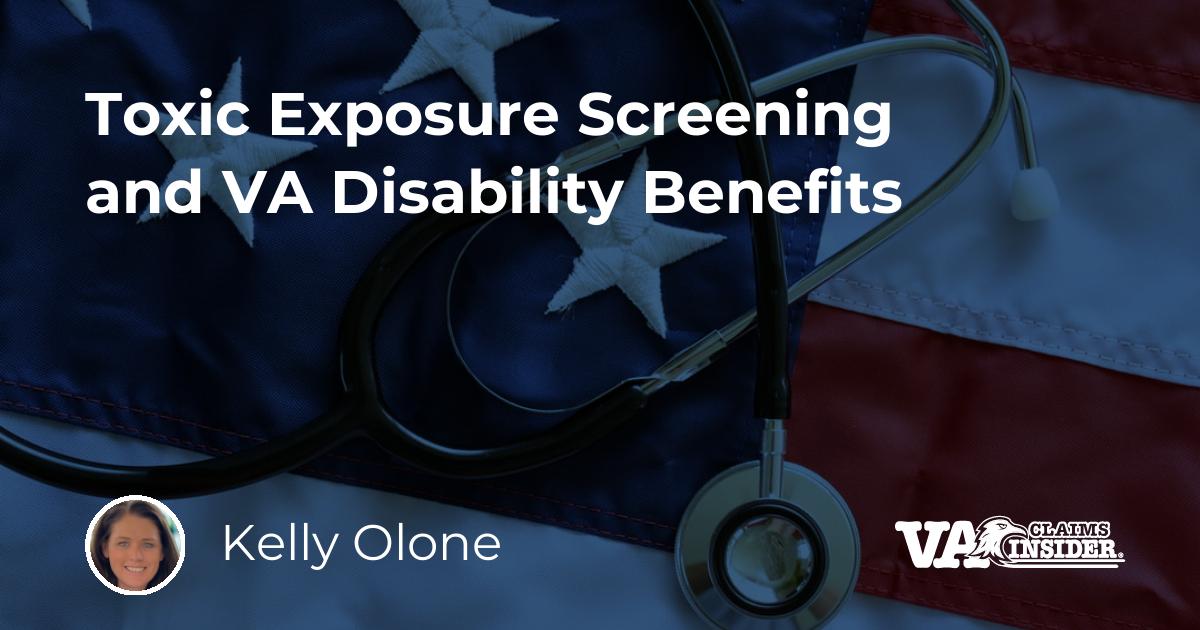 Toxic Exposure Screening And Va Disability Benefits