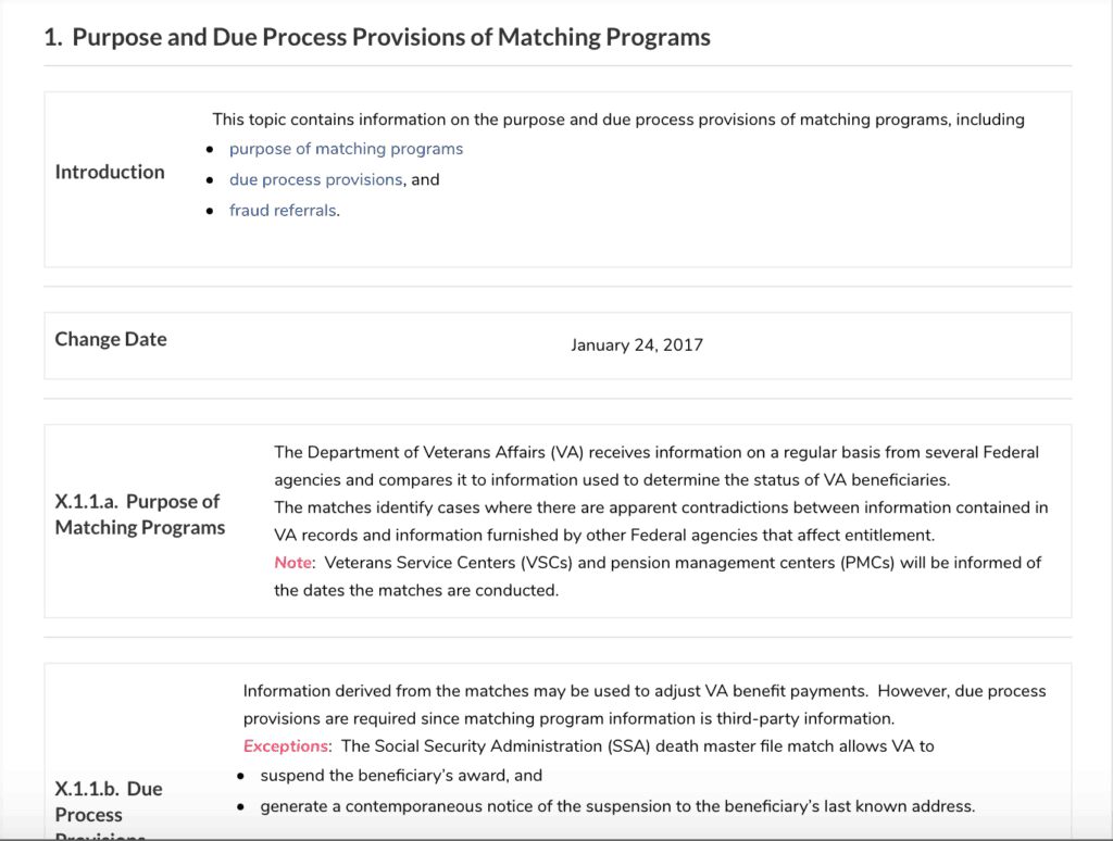 matching programs