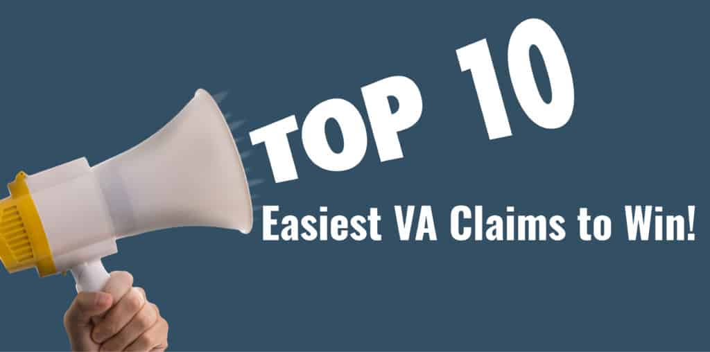 Top 10 Easiest Va Claims To Win Va Claims Insider Top 10 Easiest Va Claims To Win Va Claims Insider
