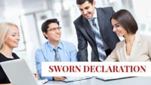 sworn declaration
