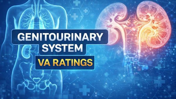 genitourinary system VA rating.