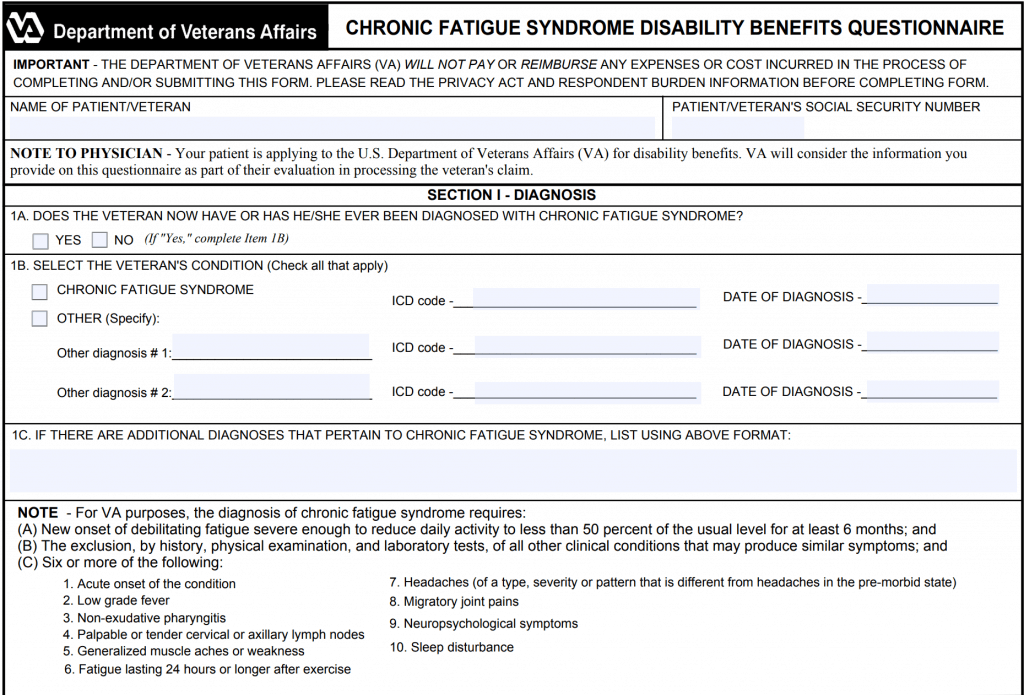 Chronic Fatigue Syndrome VA Rating [2024 Experts Guide]