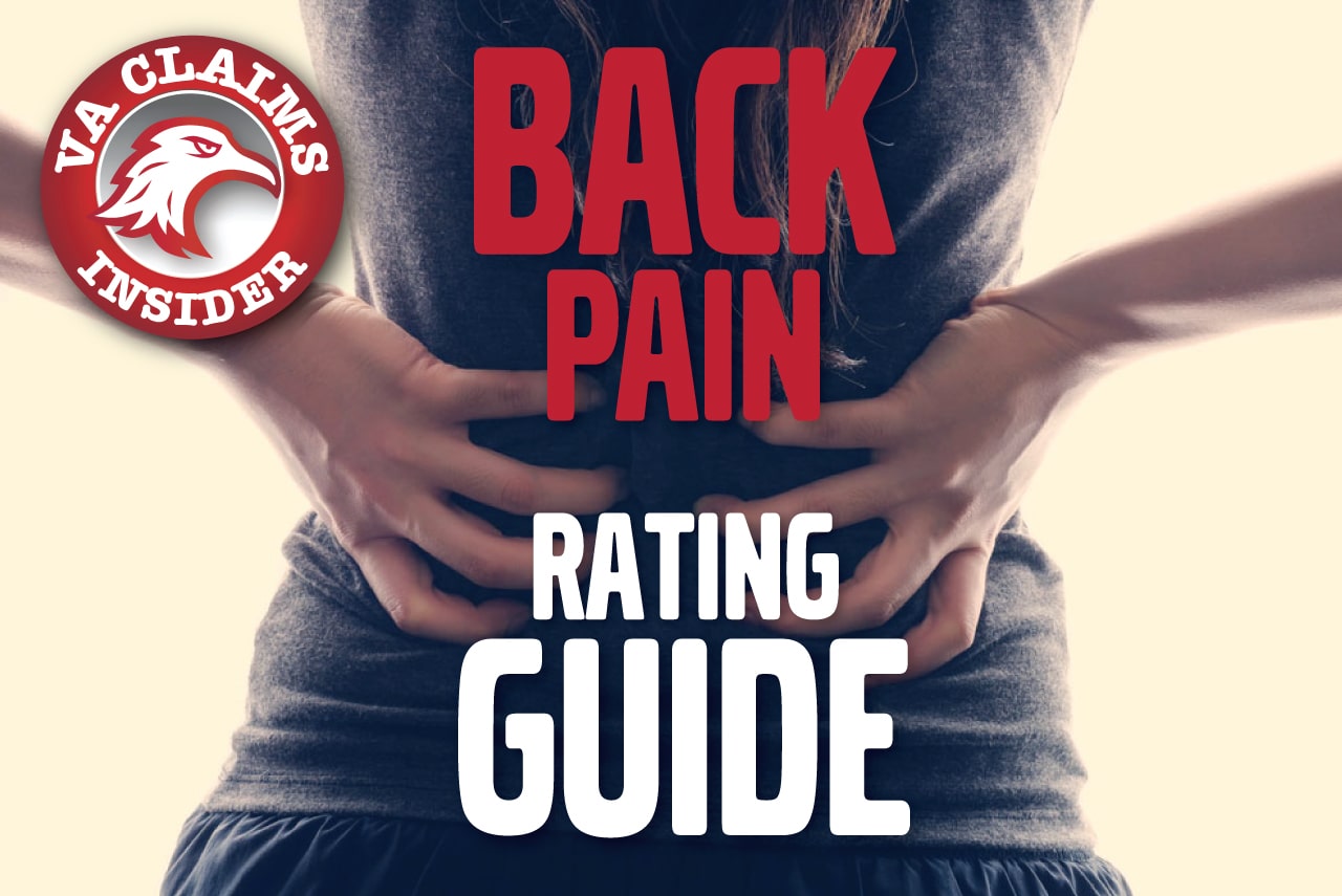 va chronic pain rating percentage