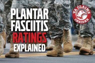 VA Rating for Plantar Fasciitis