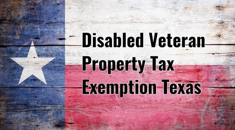 Texas Veteran Property Tax Exemption