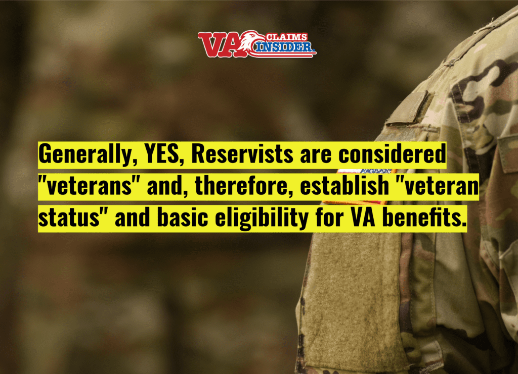 Are Reservists Veterans