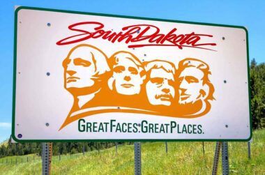 South Dakota road sign.