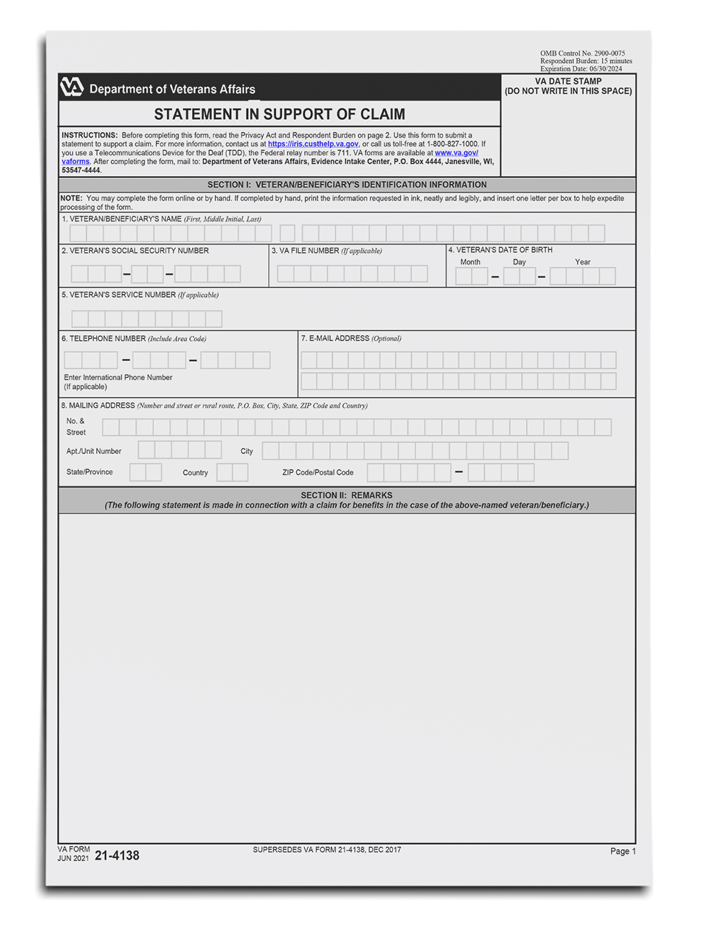 7 Key Facts About VA Form 21 4138 Supporting Your VA Claim VA Claims