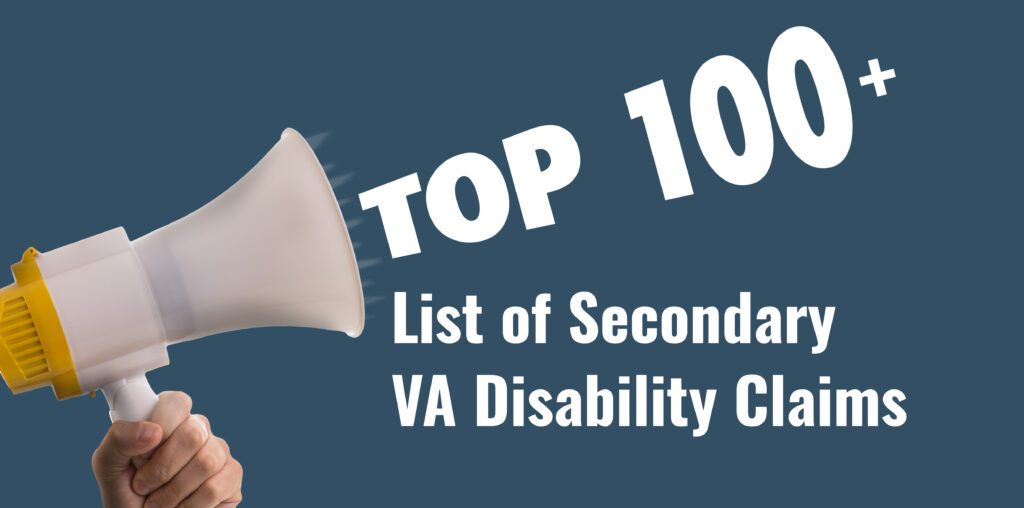 Top 100 VA Disability List of Secondary Conditions