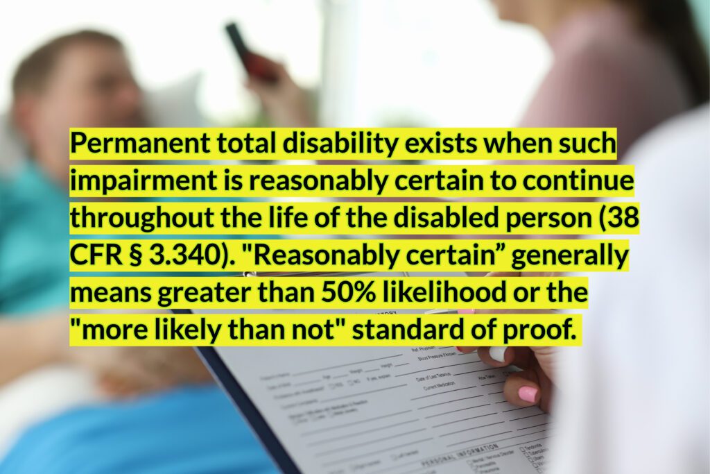 What is a permanent total disability