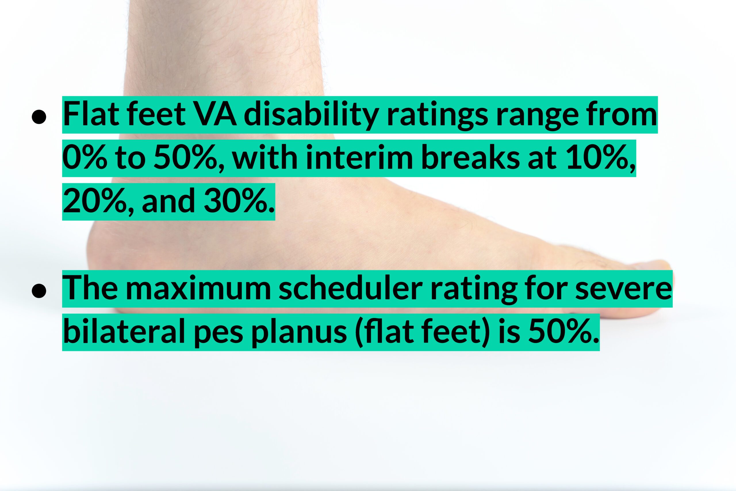 VA Disability Ratings for Flat Feet - Hill & Ponton, P.A.