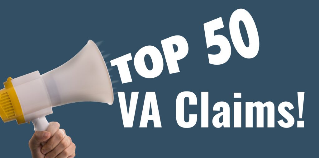 Top 50 VA Claims