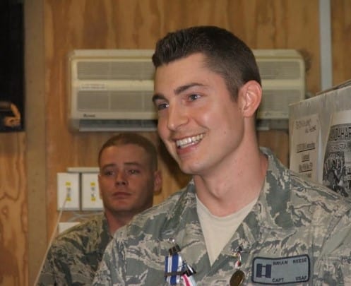 Captain Brian Reese leaving Afghanistan in 2011 
