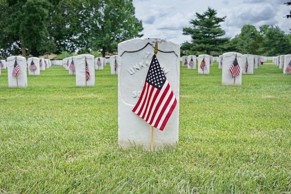 Memorial Day 2024 image of Veteran's Cemetery.