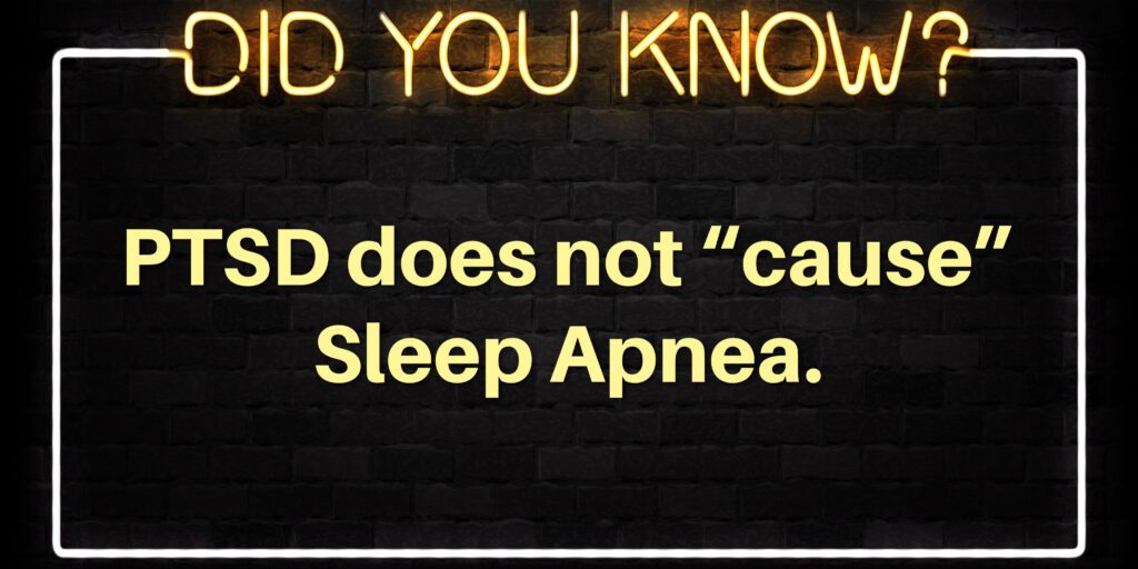 PTSD Does Not Cause Sleep Apnea