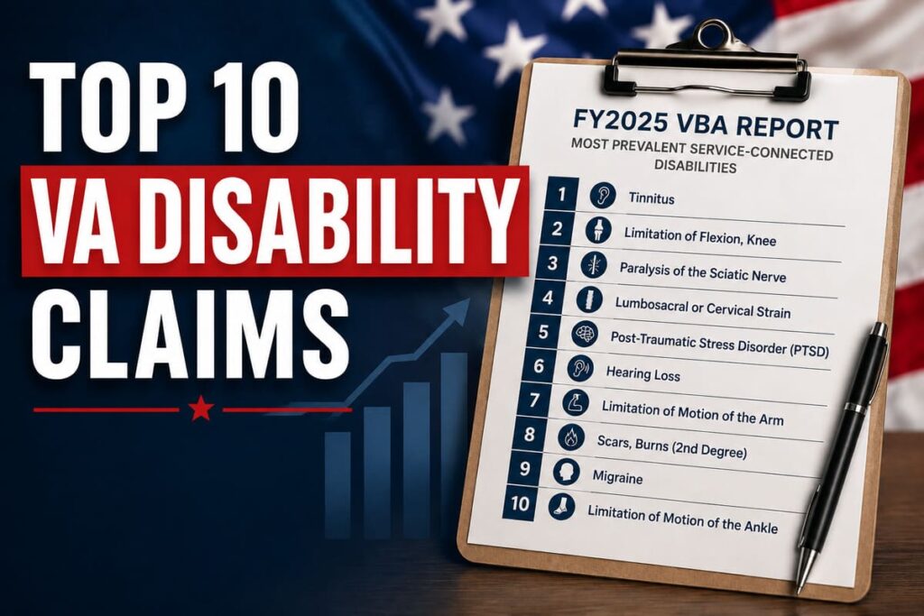 COMMON VA DISABILITY CLAIMS