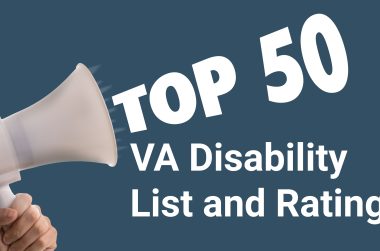 Top 50 VA Disability Conditions List and Ratings