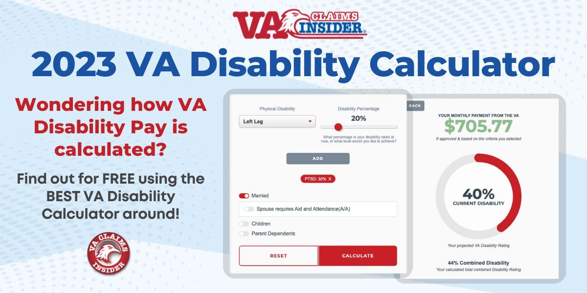 VACI's 2023 VA Disability Calculator