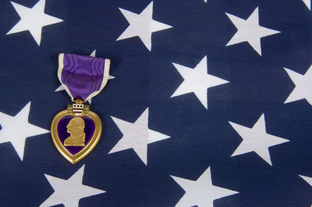 COMBAT VETERAN PURPLE HEART