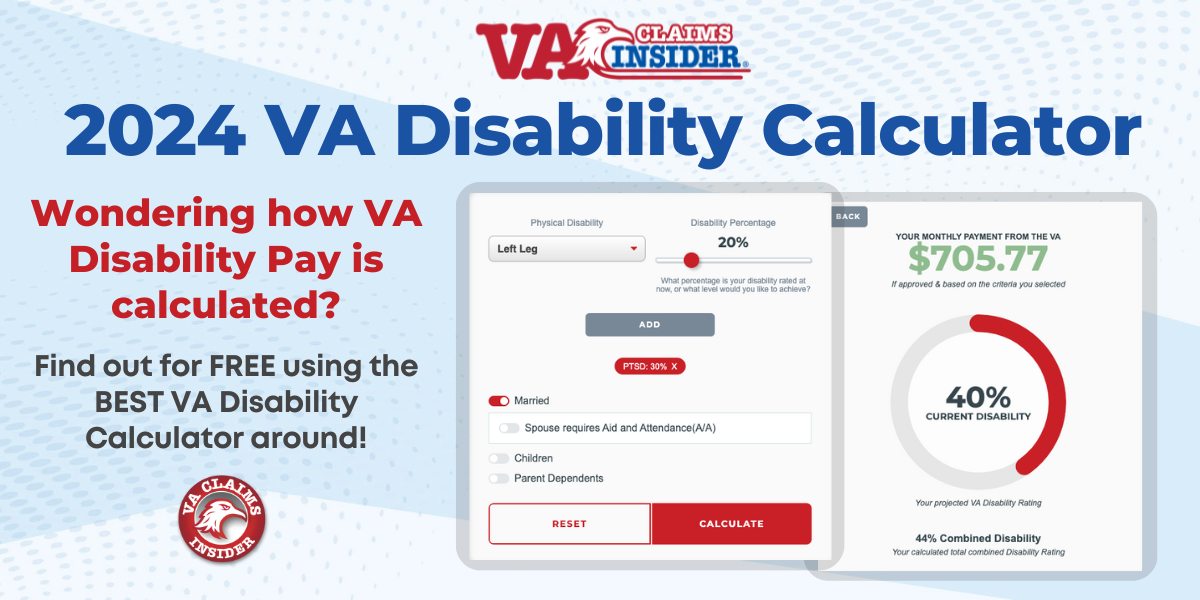 Vaci S 2024 Va Disability Calculator