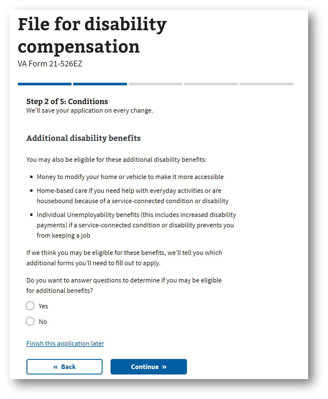 Step #12. Add Any Special Circumstances Such As Modifications Needed for Daily Living, Housebound Status, or Individual Unemployability