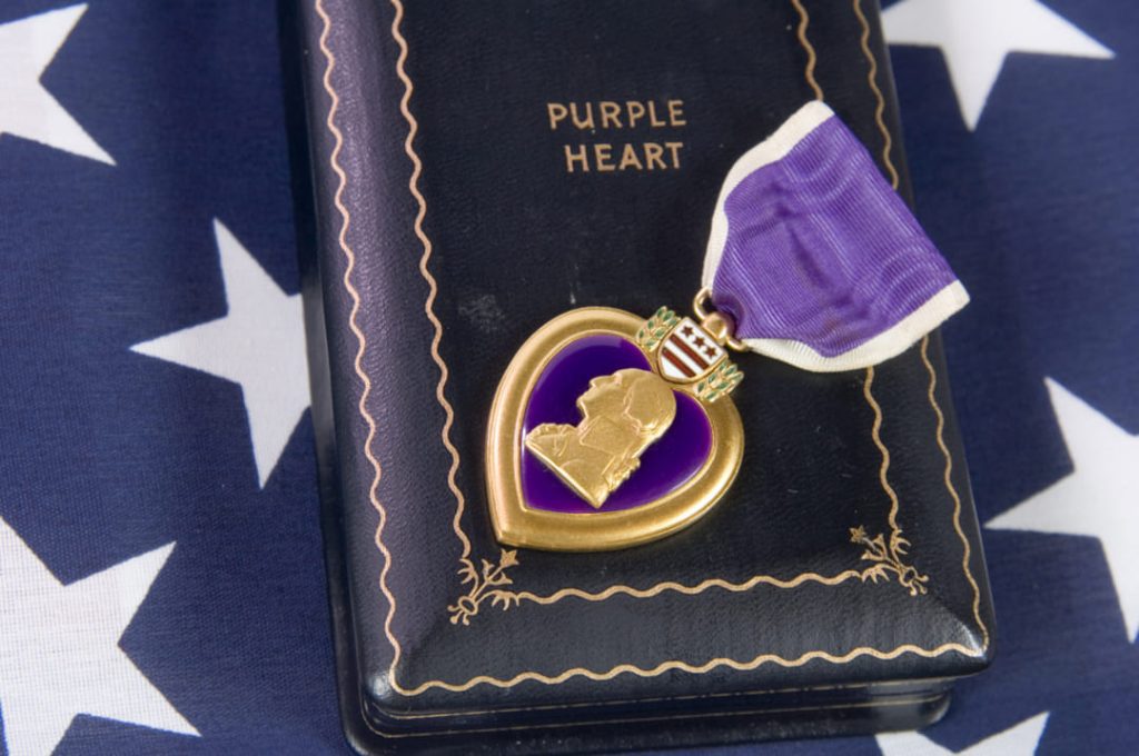 PURPLE HEART MONTHLY COMPENSATION