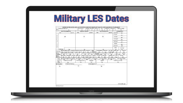 2025 Military LES Dates