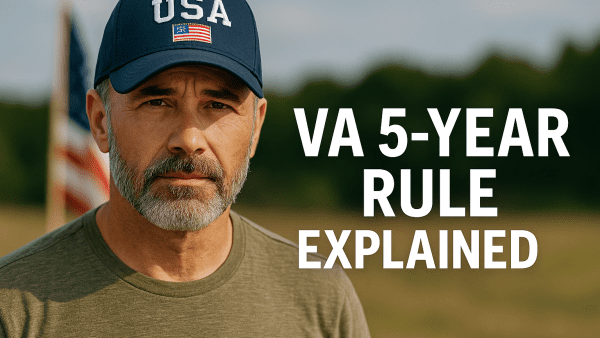 what is the VA disability 5 year rule