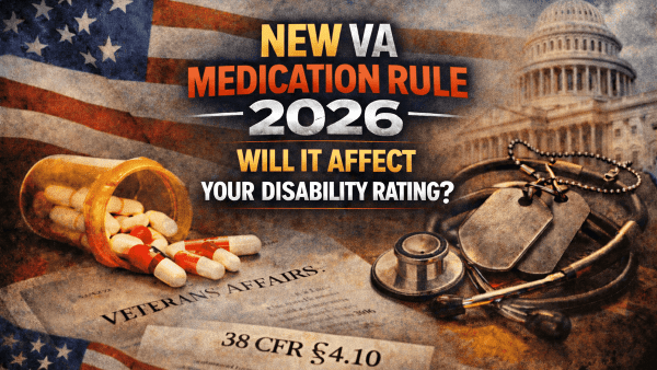VA DISABILITY MEDICATION RULE.