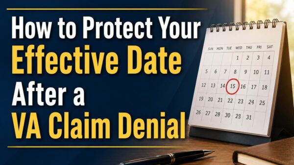 PROTECT VA EFFECTIVE DATE AFTER DENIAL