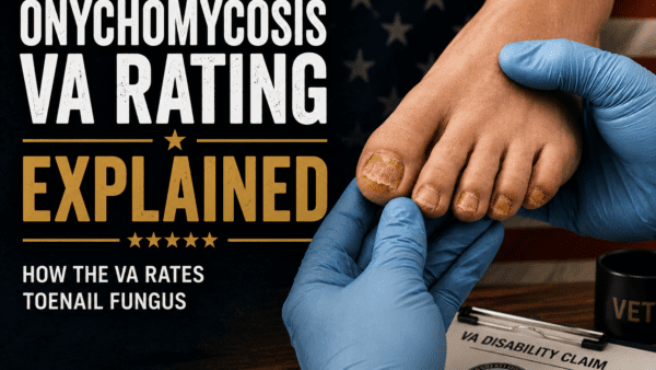 onychomyosis va rating explained