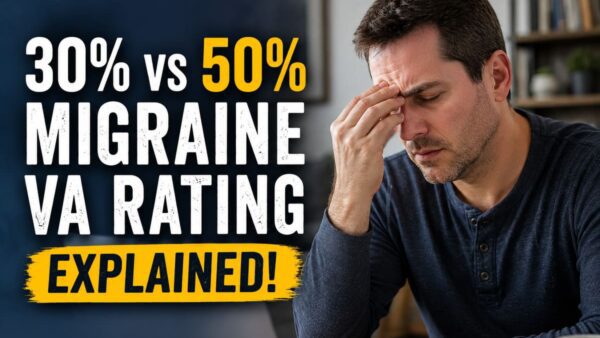 30 vs 50 migraine VA rating