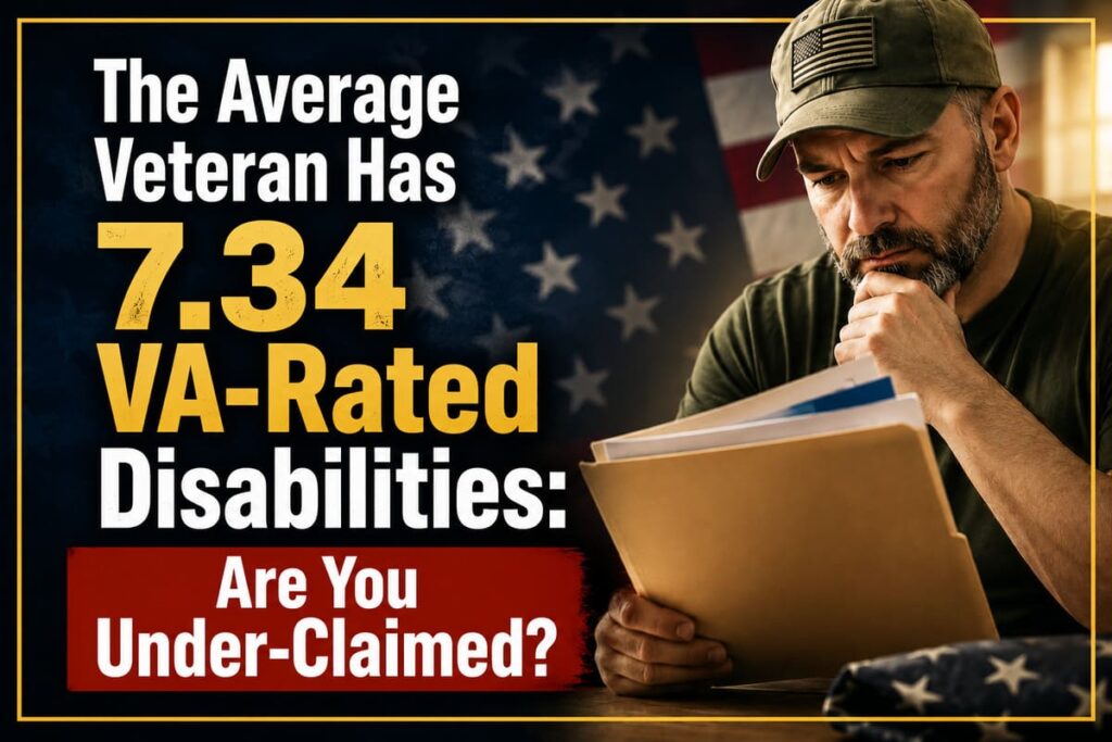 AVERAGE NUMBER OF VA DISABILITIES PER VETERAN