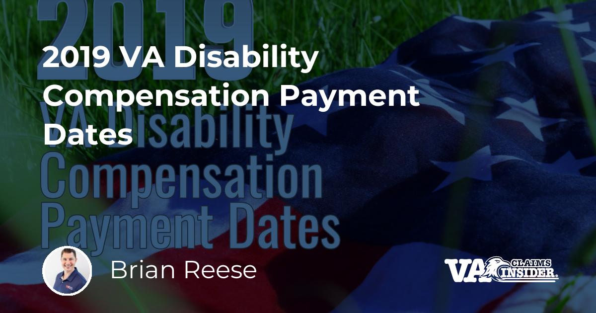 2019 VA Disability Compensation Payment Dates