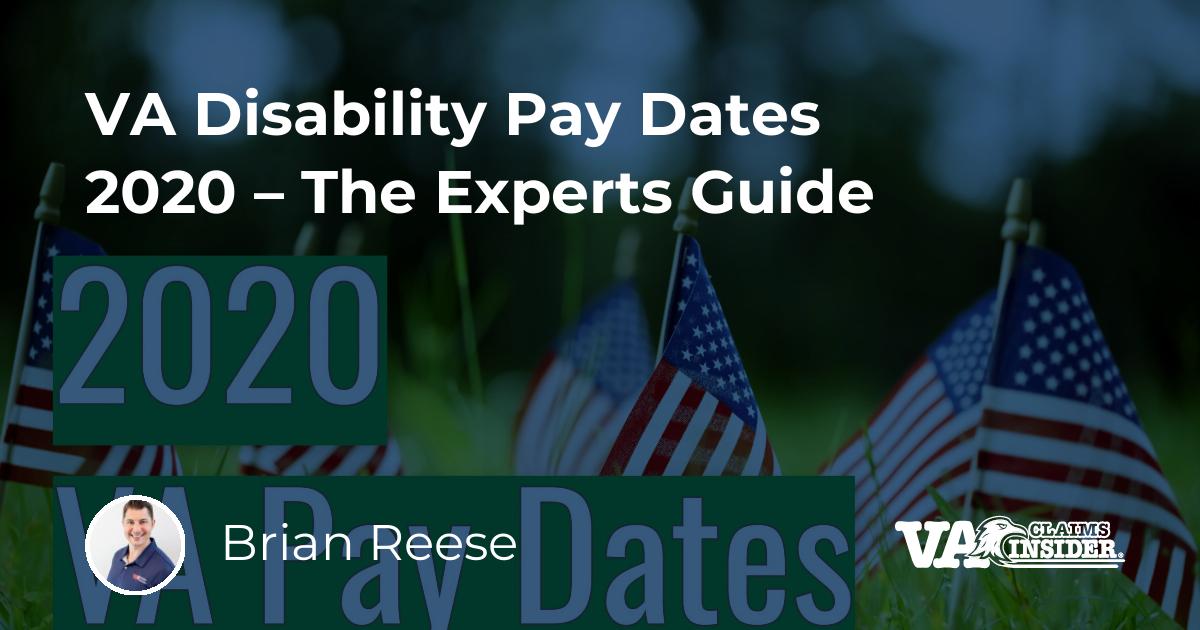 VA Disability Pay Dates 2020 - The Experts Guide