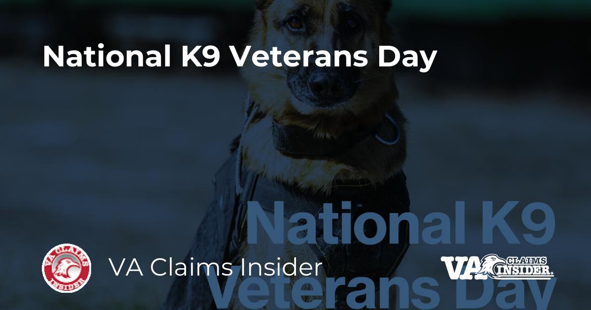 National K9 Veterans Day