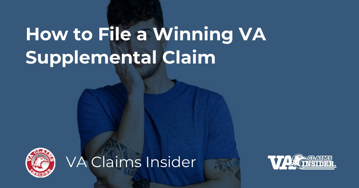 How to File a Winning VA Supplemental Claim