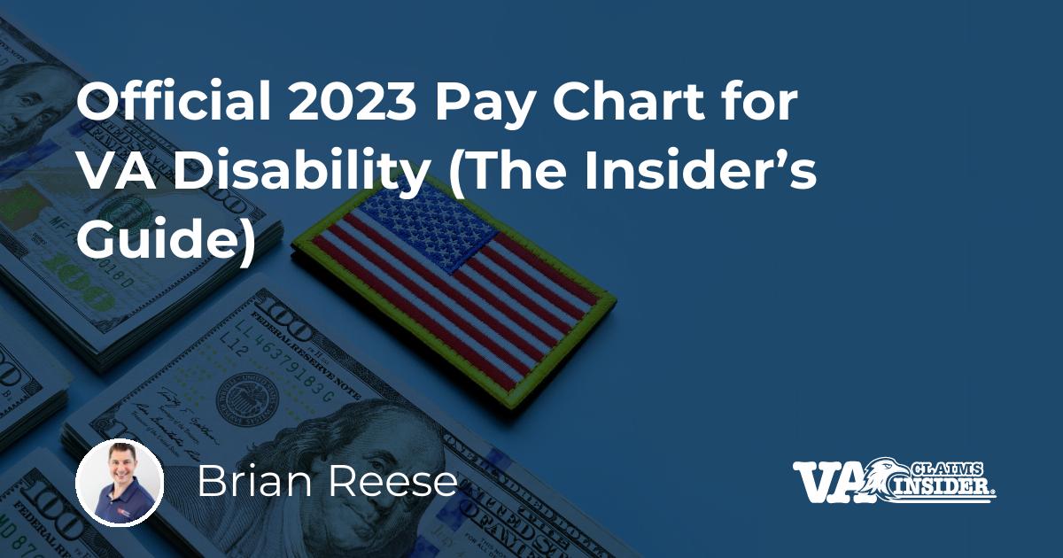 Official 2023 Pay Chart for VA Disability (The Insider’s Guide)