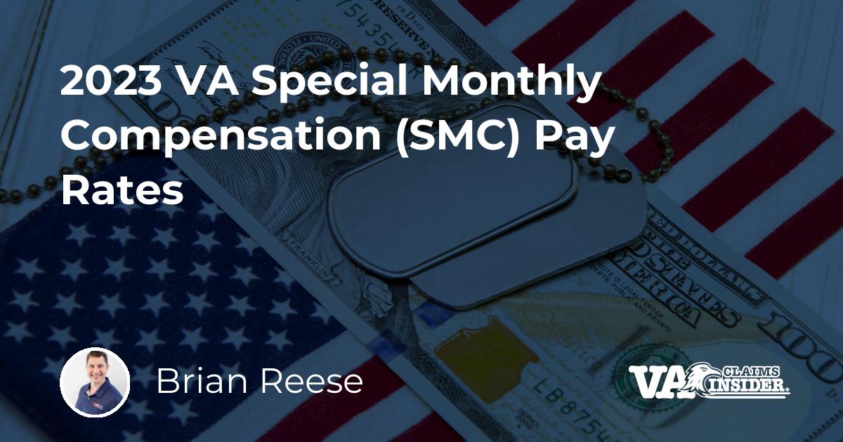 2023 VA Special Monthly Compensation (SMC) Pay Rates