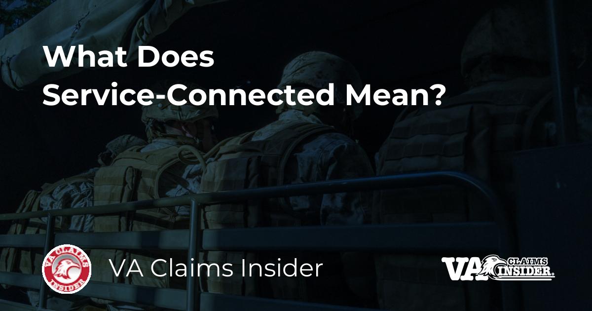 what-does-service-connected-mean