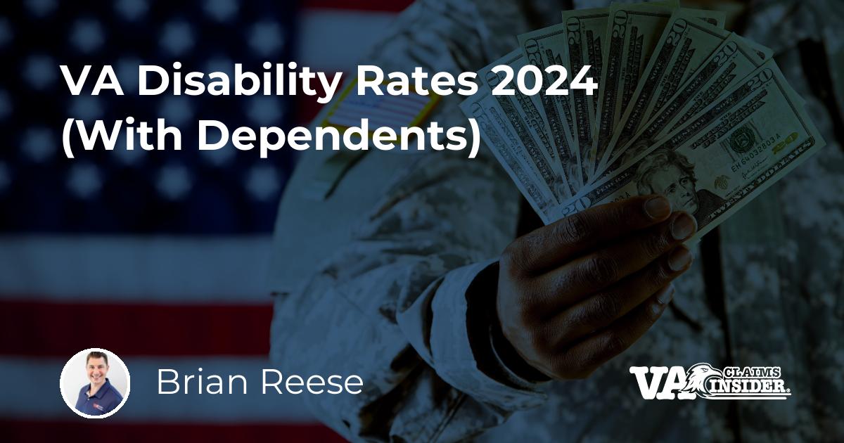VA Disability Rates 2024 (With Dependents)
