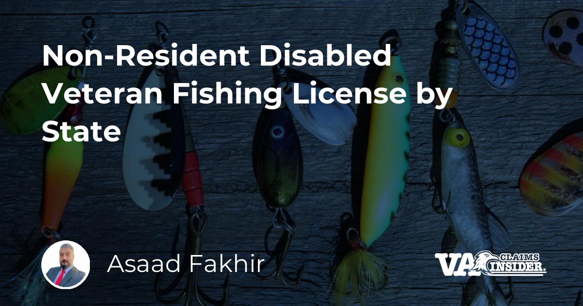 Non-Resident Disabled Veteran Fishing License by State