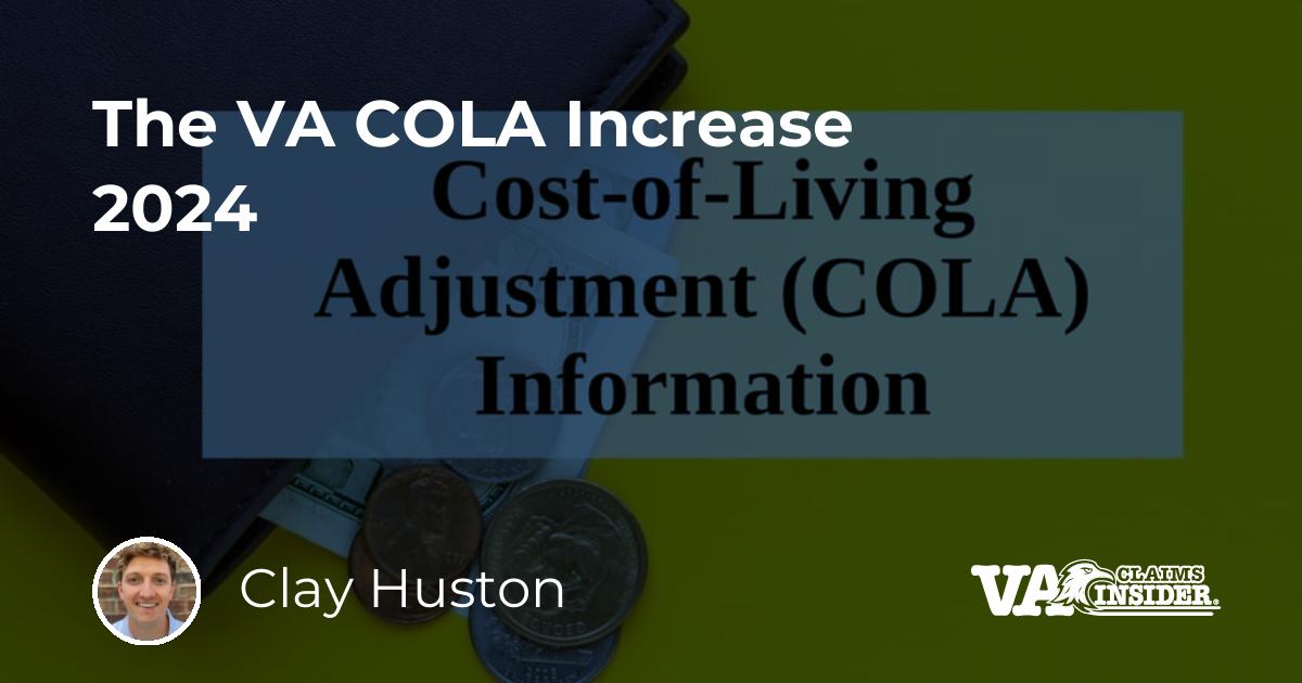 The VA COLA Increase 2024