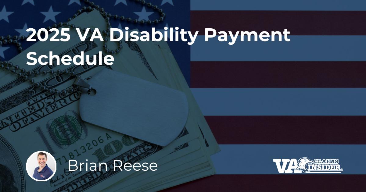 2025 VA Disability Payment Schedule