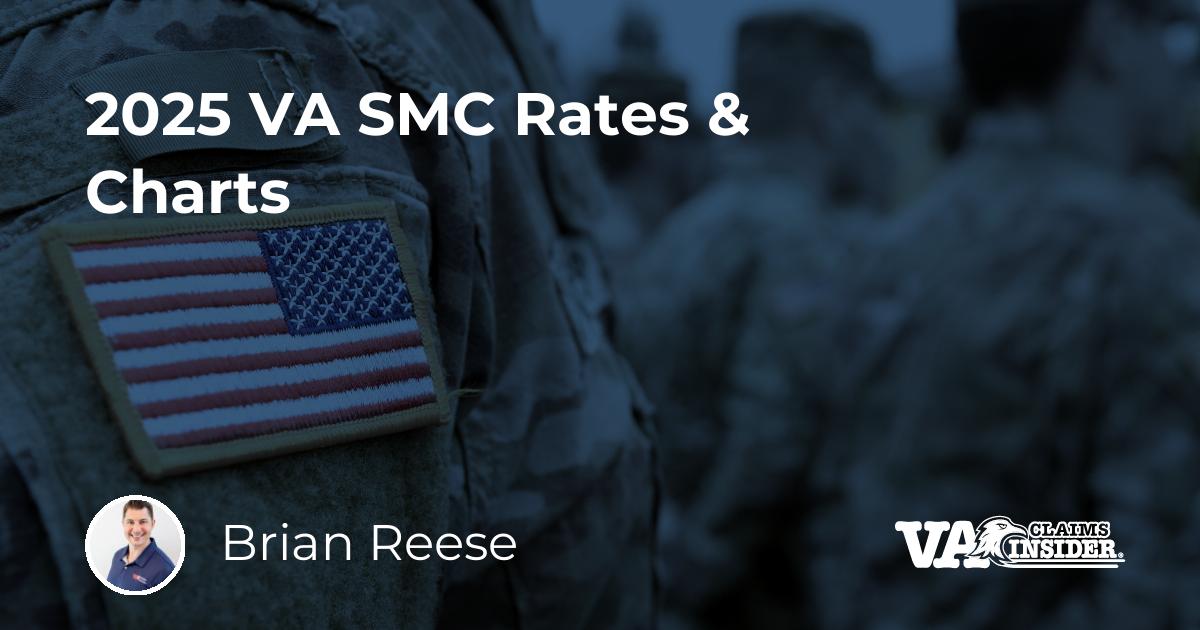 2025 VA SMC Rates & Charts