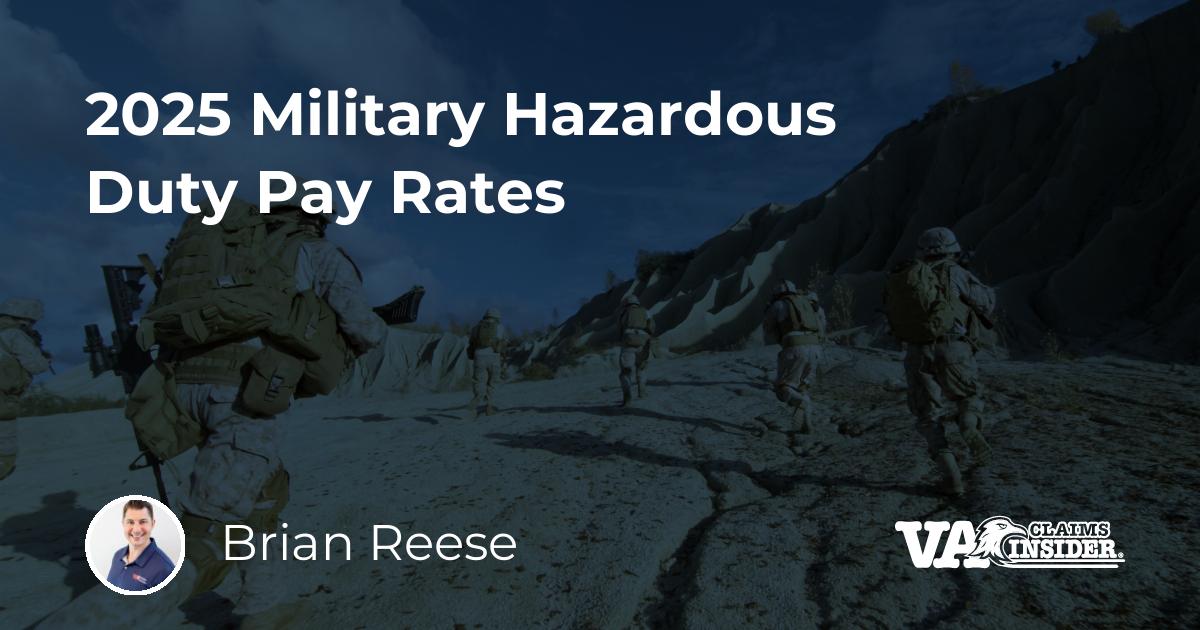 hazardous duty pay 2025