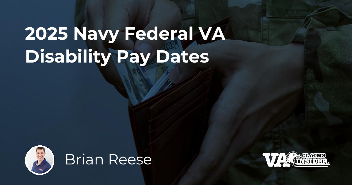 2025 Navy Federal VA Disability Pay Dates